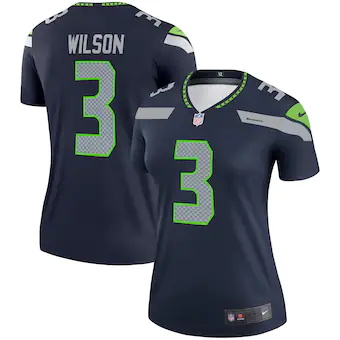 womens nike russell wilson college navy seattle seahawks le